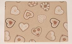Lovehearts Beige Place Mat