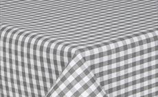 Grey Check Tablecloth